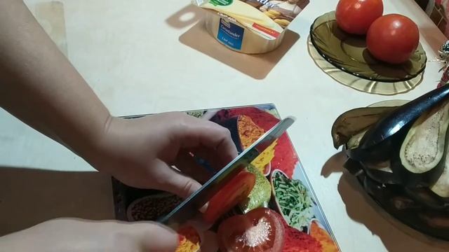 Шикарная закуска!!!Хвост павлина из баклажанов.