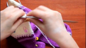 Вязаный комбинезон с закрытыми ножками