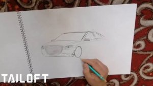 Как нарисовать машину AUDI.