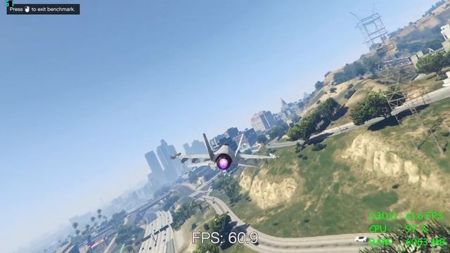 GeForce GTX 1060 -- Intel Celeron G3900 -- Grand Theft Auto V GTA V Benchmark смотреть онлайн
