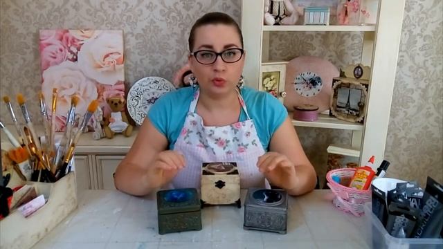 Мастер класс Шкатулка Имитация металлов Чеканка от Анны Мильто смотреть онлайн