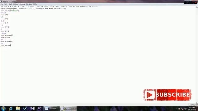 Python tutorial 3 variables & input