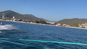 Лазаревское, 23 сентября 2023 г. Полёт на  птеродактиле / осуществила свою мечту 😁