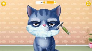 Салон красоты для кошек в игре Cat Hair Salon Birthday Party - Virtual Kitty Care