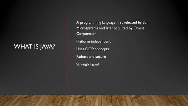 Java -  Introduction and Environemnt Setup