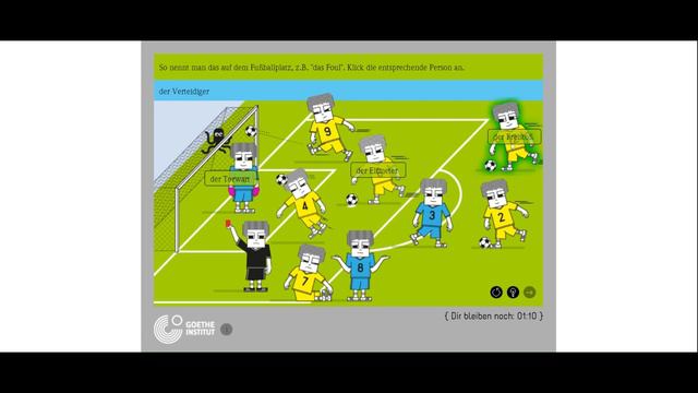 Learn German with Games: Situationen auf dem Fußballplatz (Ситуации на футбольном поле)