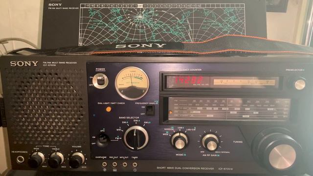 W1AW Portable in Michigan, 20 Meters, Sony ICF-6700W, 2/26/23 1537 UTC смотреть онлайн