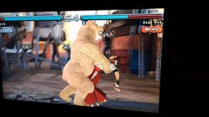 Tekken 5 Dark Ressurection  Kuma Bear Bite Throw on Asuka Ryona