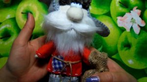 80. Текстильная игрушка "Домовой"/ Кукла перловка/