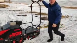 мотобуксировщик ikudzo LONG ekr 20 с самодельным модулем летит по воде!