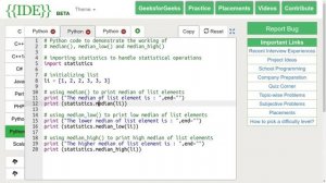 Python Programming Tutorial | Statistical Functions - Part 1 | GeeksforGeeks