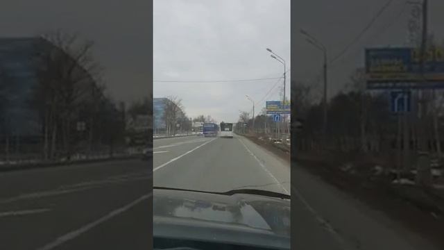 Гонки автобусов в Южно-Сахалинске