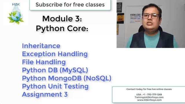 Python Programming Overview and Modules | Python Course Certification | H2K infosys