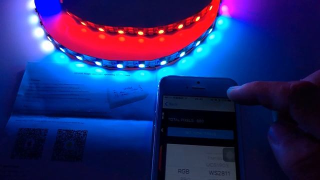 SP105E Magic Controller Bluetooth WS2811 WS2812B WS2801 SK6812 LPD8806 смотреть онлайн