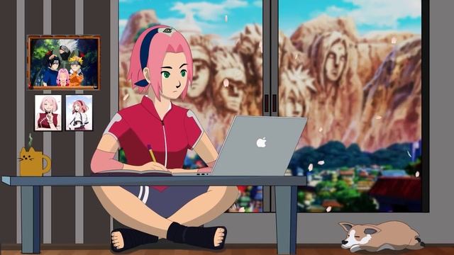 Sakura Vibes Lofi study relax and chill музыка для учебы, музыка смотреть онлайн