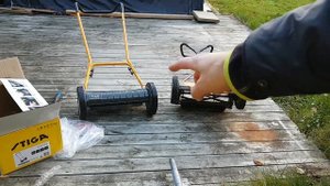 Reel Lawn Mover test Stiga SCM 240 vs Partner 4400 Novolette