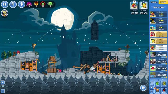 Angry Birds Friends Halloween Tournament Level 4 Week 179 3 Star Walkthrough смотреть онлайн
