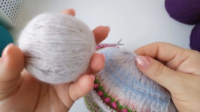 Купила пряжу ? новые процессы/вязание спицами.