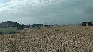 Крым. г.Саки. Пансионат ТАНЖЕР. Чистый оборудованный пляж (июнь 2019 утро)