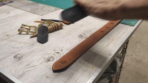 Волшебство кожевенного дела. Отстрочка кожаного ремня.