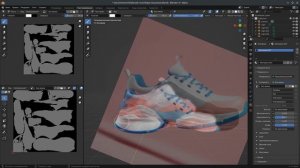 Урок Blender 4.1 3d моделирования:  как сделать Texture Painting, новая упаковка UV pack islands