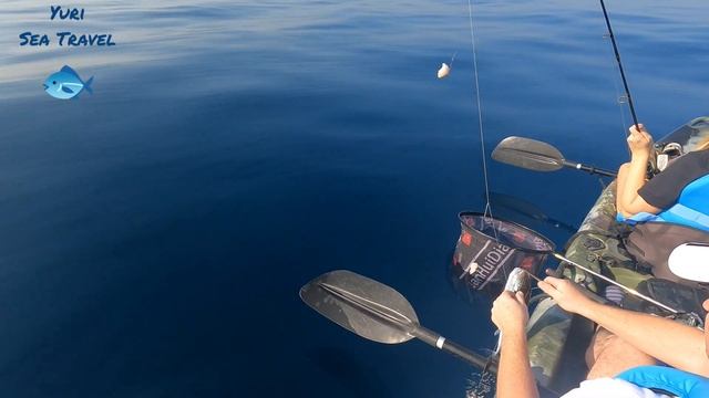 Рыбалка в Израиле. Рыбалка с каяка. смотреть онлайн