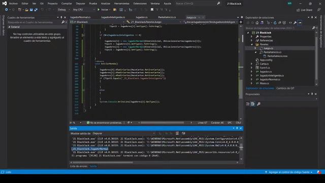 Programando el juego "21 BlackJack" en C# (Parte 3) - Apuestas y Posición de las cartas смотреть онлайн