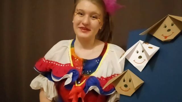 Развивающее занятие для детей. Поделка из бумаги собачка. Оригами смотреть онлайн