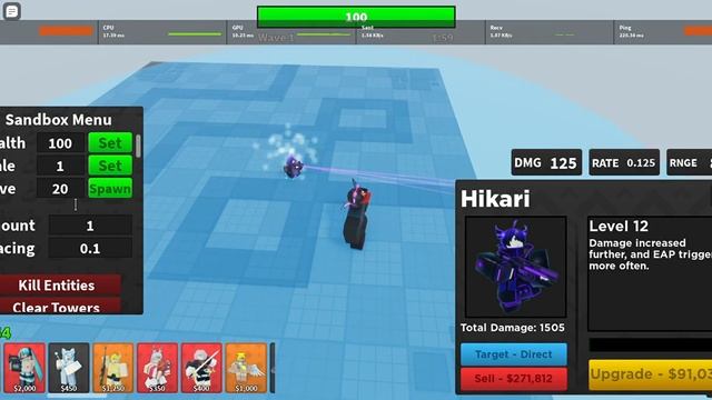 Hikari showcase || Arena Tower Defense Roblox смотреть онлайн