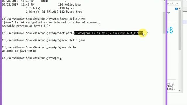 The way to set path for java compiler - 3 смотреть онлайн