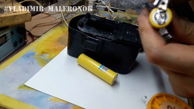 [Li-Ion 18650] Замена аккумуляторов шуруповерта (расчет времени заряда) /NEW battery for screwdrive