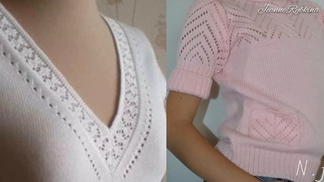Вязаные футболки в стиле Casual. Повседневные вязаные образы для весеннего гардероба.
