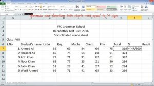 working with MS-Excel 2010- formula, function and conditional formatting ( Rite Bite ch.3)