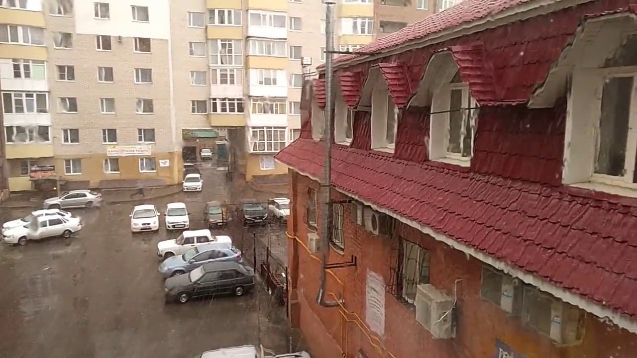 Первый снег в Ставрополе