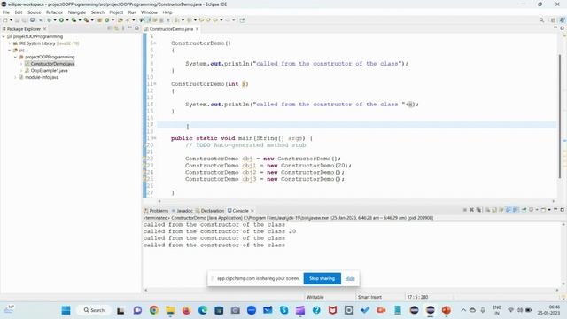 Classes and Constructors in Java - Demo - Devsena Mishra