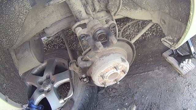 Toyota Camry 30 замена задних колодок + ГАРАЖ