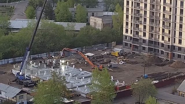 Заливка БЕТОНА | Бетонораздаточная стрела. Чита.