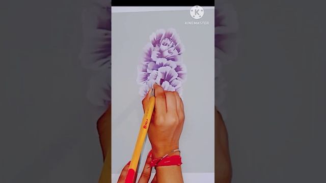 One stroke flower painting| Subscribe for more #shorts #viral #ytshorts #shortvideo