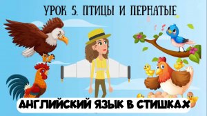 Английский язык для детей в стишках. Урок 5. Птицы и пернатые на английском в рифмовках