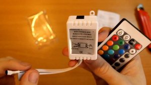 RGB контроллер для светодиодной ленты из Китая(remote control RGB)