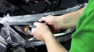 Антигравийная защита фар автомобиля Toyota RAV4 /Тойота Рав4 пленкой Never Scratch/Невер Скрейч