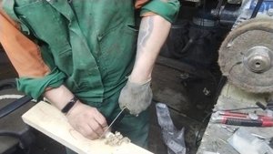 тэст ножа из стали 110х18мшд