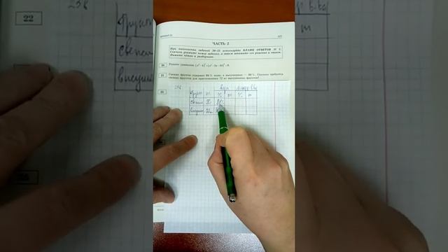 текстовая задача №21 вариант 23 Ященко 36 вариантов ОГЭ 2021 математика просто смотреть онлайн