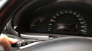 Mercedes C240 w203 Настройка круиз контроля в движении (часть 2)