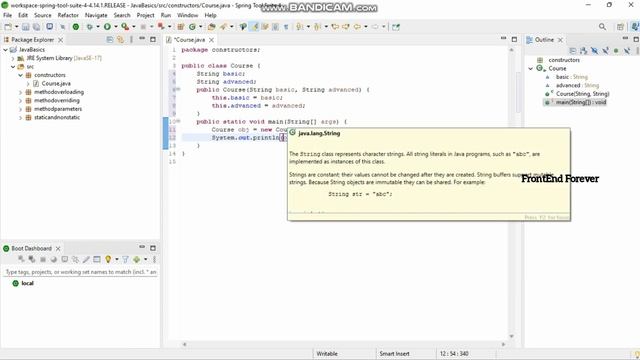 Constructor In Java | Java Spring Boot Tutorial For Beginners |