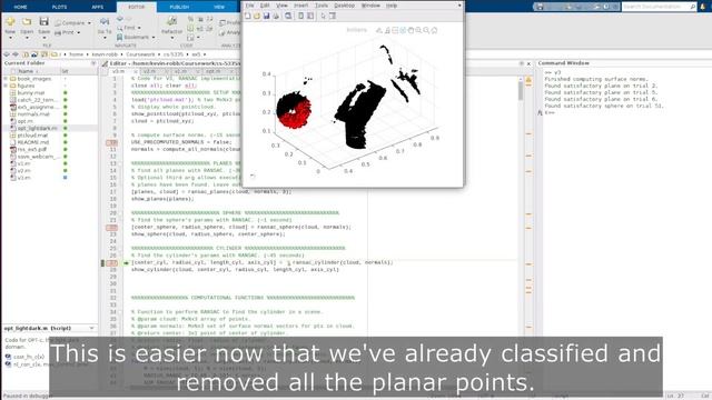 Identifying Macroscopic Geometric Features in a 3D-DepthCloud with RANSAC смотреть онлайн