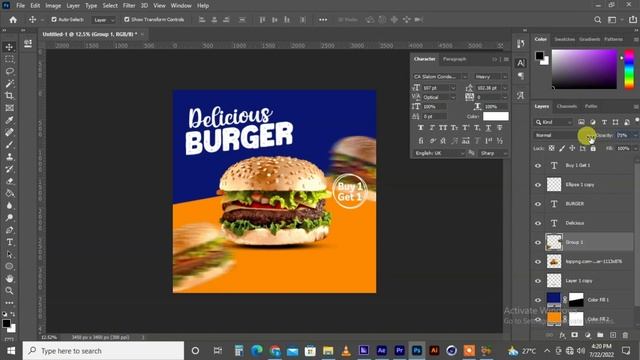 How to Create Promo Flyer in Adobe Photoshop 2020 смотреть онлайн