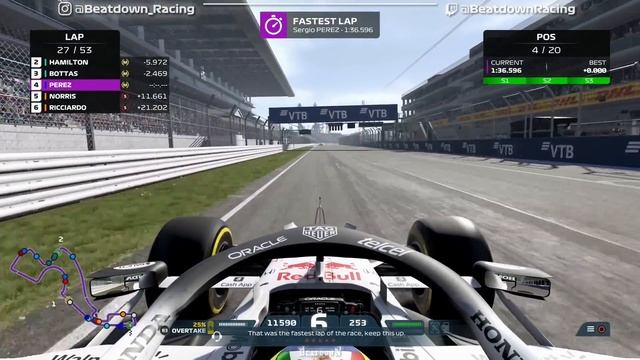 F1 2021 - Let's Make Pérez World Champion #14: 100% Race Russia | PS5