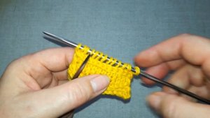 Поперечная полоса или ГОРИЗОНТАЛЬНАЯ дорожка на лицевой глади. Вязание спицами