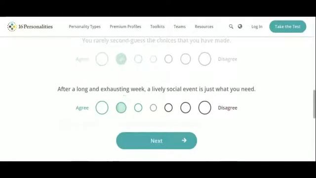 We took a free personality test online and got amazing results